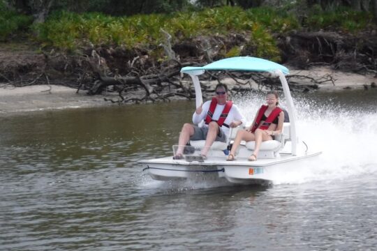 Drive Our Exciting 2 man Go Cat Boat in Downtown Naples